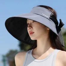大きな帽子つばのゴルフキャップ【日差し対策・UVカット・女性用】