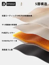 DMASUN 防滑設計のヨガマット【天然ゴム製・クッション性抜群・家庭用】