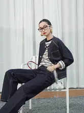 ハンプ混紡のトレンディなジャケットとストレートパンツ【カラーコンビネーション・セットアップ対応】