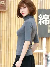 ハイネック半袖インナーシャツ【極上の柔らかさ・大きいサイズ・春用】