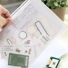 A5/B5対応 穴あけ不要クリアポケット付きラップ型収納袋【手帳用・DIY・スリーブタイプ】（セットアップ対応）
