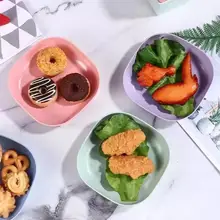 厚手のテーブル用ゴミ皿【骨用プレート・家庭用・創造的デザイン・プラスチック製・スタンド付き】