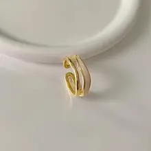 おしゃれな二重リング【フレンチスタイル・エナメル加工・重ね付け対応】