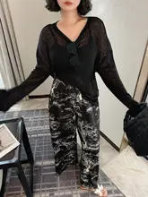 薄手のUVカット長袖Tシャツ【ルーズフィット・無地・女性用】