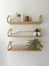 Artek風 壁掛けシェルフ【シンプルデザイン・ブックシェルフ・リビング・キッチン用】