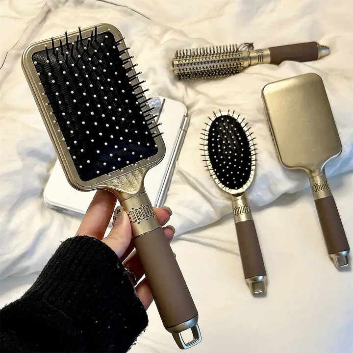 防静電気ヘアブラシ【マッサージ効果・クッションデザイン・ボリュームアップ用】