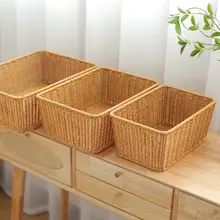 大容量プラスチック製収納バスケット【キッチン用・野菜洗浄・長方形・お菓子や果物用】