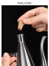 oakliving キッチン用 高品質オイルボトル【高透過性ホウケイ酸ガラス・漏れ防止設計】