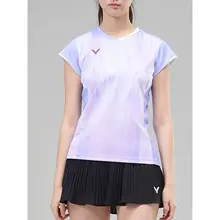 男女兼用 バドミントン用ニット半袖Tシャツ【スポーツウェア・通気性・快適】