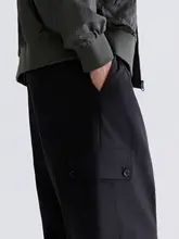 ストレートカットワークパンツ【メンズ・ゆったりデザイン・春夏用】
