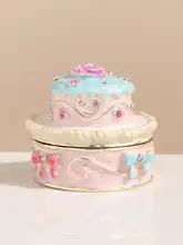北欧風エナメルケーキジュエリーボックス【シンプルな収納・デコレーション用】