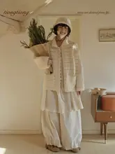 デザイン感漂う粗棒針編みの透かし模様カーディガン【春用・女性用・極上の柔らかさ】