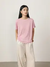 VIMORE 天然シルク100% セミ透け Tシャツ【ラウンドネック・長袖・スワンネック】