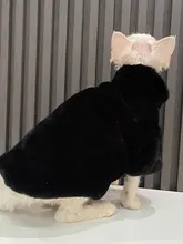 スフィンクス猫用 防寒ジップアップコート【極上の柔らかさ・厚手】