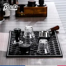 カウンターマット コーヒー 厚手 水切り 滑り止め デスク保護 タンパー収納 「Bincoo」