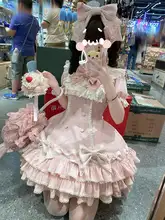 ピンクストライプの千層ケーキミニスカート【ロリータスタイル・かわいいデザイン】