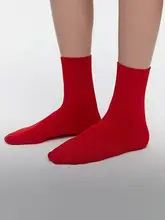 無痕赤色ショーツと中筒ソックス【ギフトボックス入り・女性用】（セットアップ対応）