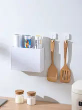 保鮮袋収納ボックス【キッチン引き出し用・調味料ラック付き】