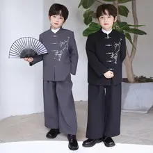 男の子用 中山装 中国風唐装【学生・発表や演奏に最適】