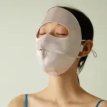 シルク製 UVカットフルフェイスマスク【通気性・涼感・ライディング用】