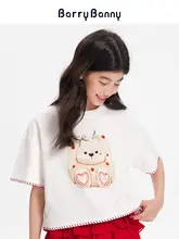 可愛いペットプリントの子供用半袖Tシャツ【夏用・ラウンドネック・ゆったりシルエット】