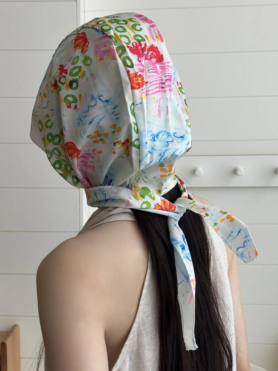 個性的グラフィティプリントのハット：春夏にふさわしい女性向け包頭帽の選定ガイド