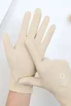 UVカットレディース手袋【夏用・薄型・タッチスクリーン・刺繍・ロング・通気性】