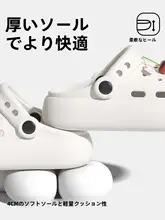 厚底のサンダル【通気性・防滑・ビーチや夏に最適・つま先カバー】