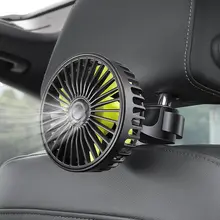 車載用 USB小型ファン【12V・24V対応・後部座席用・冷却・換気】