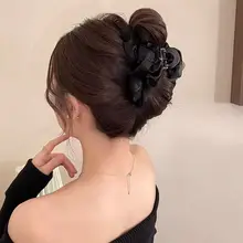 雲朵デザインのシャーククリップ【布製・光沢感・高級感】