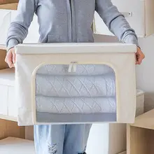 収納ボックス 衣類整理 折りたたみクローゼット 綿麻 蓋付き 家庭用