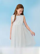 ワンピース キッズ ガールズ チュール 薄手 通気性 夏 「Balabala」
