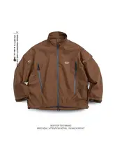 機能性防水ダブルジップ立襟ジャケット【メンズ・カジュアル登山用・ゆったりデザイン】