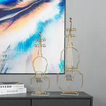 北欧風 シンプルな小提琴のインテリア飾り【創意音符デザイン・リビング用】