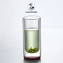 高級耐熱ガラス製ダブルウォールカップ【緑茶用・オフィスおよび家庭用】
