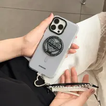 マグネット付きスマートフォンケース【スタンド機能・ストラップ付き・iPhone対応・夏用】