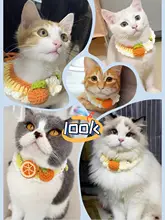 ペット用手作りニットカラー【猫用・犬用・おしゃれなアクセサリー】