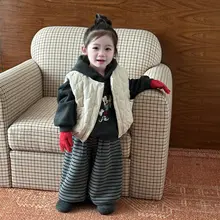 子供用 中綿ベスト【冬用・厚手・暖かい】（セットアップ対応）