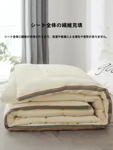 Violet 紫色の厚手掛け布団【保温性・春秋冬用・シングル・ダブル対応】
