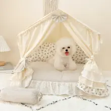 全季対応のペットテント【取り外し可能・犬猫用】