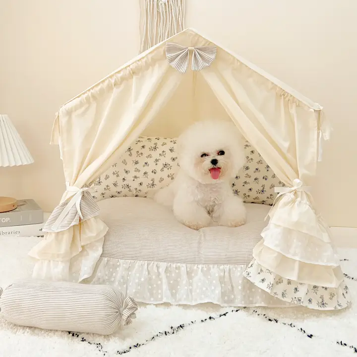 全季対応のペットテント【取り外し可能・犬猫用】