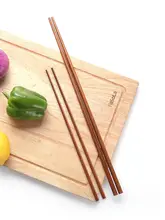 長柄木製箸【お鍋・揚げ物用・滑り止め・家庭用】