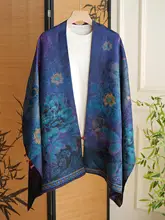 非遺香云紗のシルクショール【ダブルフェイス・高級ギフト対応】