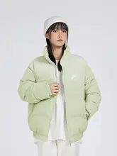 白色の背面メッセージ入りコットンジャケット【冬用・男女兼用・厚手・レトロデザイン】（セットアップ対応）