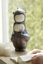 アーティスト手作り陶器デスクトップ装飾品【ヴィンテージ風・ユニークデザイン】