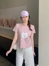 波浪花縁プリント半袖Tシャツ【大きいサイズ・ゆったり・体型カバー】