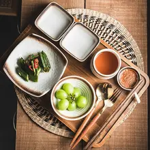 一人用月子食器【和風・朝食用トレイ・ボウルと皿】（セットアップ対応）
