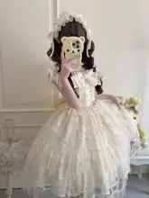 白糖少女デザインの軽やかな花嫁風Lolitaワンピース【ジャンパースカート・ノースリーブ】