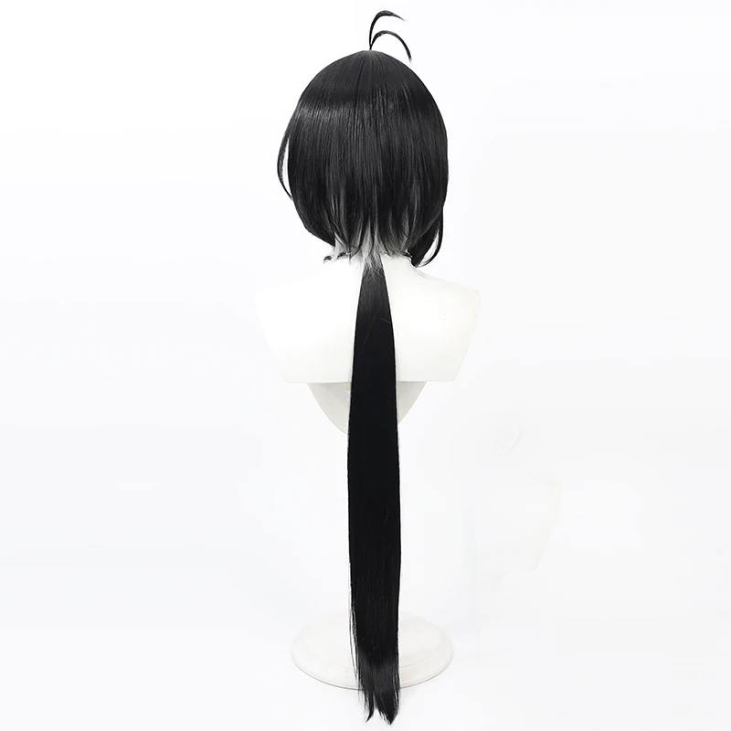 水母ヘアウィッグ：プールヘアアレンジに最適な黒髪の挑染スタイル