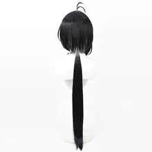 黒色の挑染が美しい水母ヘアのコスプレウィッグ【自由人・女漂泊者用】